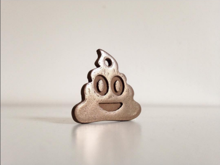  Poop emoji keychain  3d model for 3d printers