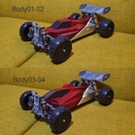 Modelo 3d de Mk ultra 3d imprimibles 1/10 buggy 4wd para impresoras 3d