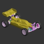  Mk ultra - 3d printable 1/10 4wd buggy  3d model for 3d printers