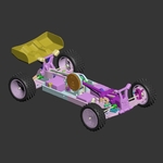  Mk ultra - 3d printable 1/10 4wd buggy  3d model for 3d printers