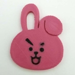  Line cooky keychain  3d model for 3d printers