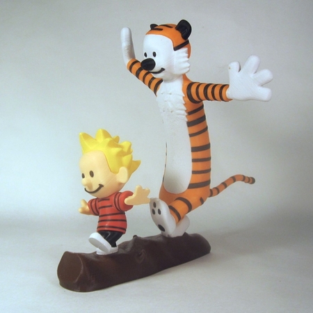  Calvin and hobbes  3d model for 3d printers