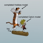  Calvin and hobbes  3d model for 3d printers