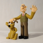 Modelo 3d de Wallace y gromit para impresoras 3d