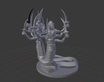 Snakums the monkey demon of cupcakes  3d model for 3d printers
