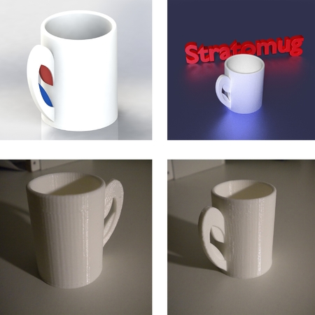  Stratomaker mug  3d model for 3d printers