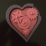 Modelo 3d de Marco para san valentín pin/colgante para impresoras 3d