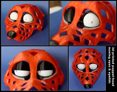 Modelo 3d de Fursuit - o títere base de la cabeza - version8 para impresoras 3d