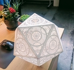  Icosa lampshade  3d model for 3d printers