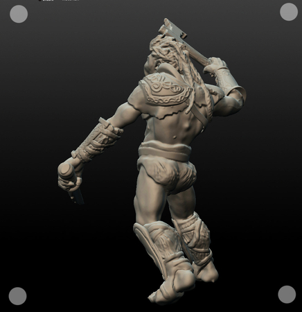 Modelo 3d de Orc 54mm para impresoras 3d