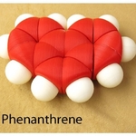  Space-filling molecular models: phenanthrene adventure pack  3d model for 3d printers