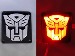  Autobot transformers led nightlight/lamp  3d model for 3d printers