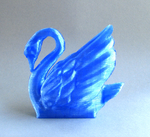 Modelo 3d de Odile, el cisne para impresoras 3d