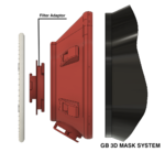 Modelo 3d de Covid-19 - gb 3d sistema de mascarilla n95 - proteger para impresoras 3d