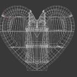 Modelo 3d de Corazón para el día de san valentín para impresoras 3d