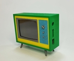 Modelo 3d de Trabajando en miniatura de televisión para impresoras 3d