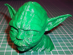 Modelo 3d de Yoda - lite - más cara menos túnica y un poco más grande para impresoras 3d
