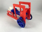  Balloon powered single cylinder air engine toy train  3d model for 3d printers