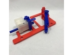  Balloon powered single cylinder air engine toy train  3d model for 3d printers