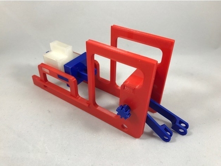  Balloon powered single cylinder air engine toy train  3d model for 3d printers
