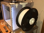 Modelo 3d de Um2(+) bobina de filamento lado de la percha con mu conector para impresoras 3d