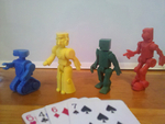Modelo 3d de Robot de poker modular de cartas de juego de los robots para impresoras 3d