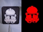 Modelo 3d de Stormtrooper de luz led/lámpara de noche para impresoras 3d