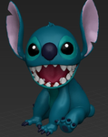 Modelo 3d de Stitch [lilo y stitch] para impresoras 3d