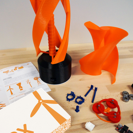  Wind turbine powerbank  3d model for 3d printers