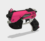  Dva gun (overwatch) [solid]  3d model for 3d printers