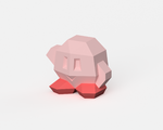 Modelo 3d de Low-poly kirby - doble extrusión versión para impresoras 3d