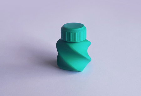  Bottle and screw cap 45 ab  3d model for 3d printers