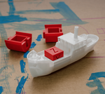  Cas - the modular xyz-cube cargo ship  3d model for 3d printers