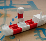  Cas - the modular xyz-cube cargo ship  3d model for 3d printers