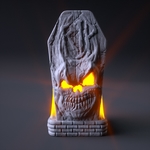  Halloween tomb lamp  3d model for 3d printers