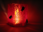  Spider's web led candle holder  3d model for 3d printers