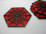  Spider's web coaster  3d model for 3d printers