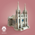 Modelo 3d de Sioux falls catedral para impresoras 3d