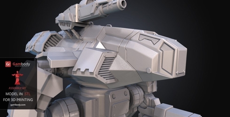 Modelo 3d de Fanart battletech marauder modelo 3d kit de montaje para impresoras 3d