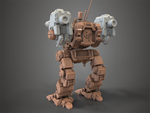 Modelo 3d de Mechwarrior catapulta modelo de ensamblaje de guerra para impresoras 3d