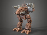 Modelo 3d de Mechwarrior catapulta modelo de ensamblaje de guerra para impresoras 3d