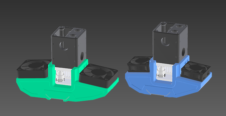  Solid um2 + um2go fanducts (with aluminium sheet shielding)  3d model for 3d printers