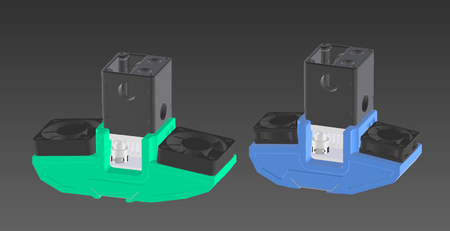 Solid UM2 + UM2Go Fanducts (with aluminium sheet shielding)