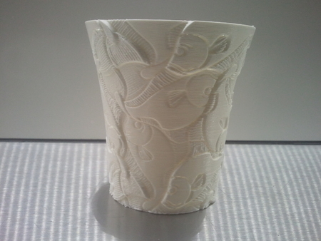  Weekly cup 45... escher again, now recongizable...  3d model for 3d printers