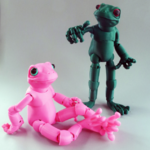 Modelo 3d de Froggy: el impreso en 3d bola articulado de la rana de la muñeca para impresoras 3d