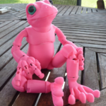  Froggy: the 3d printed ball-jointed frog doll  3d model for 3d printers