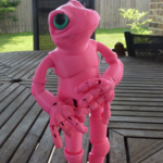  Froggy: the 3d printed ball-jointed frog doll  3d model for 3d printers