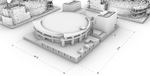  Golden state warriors chase stadium arena - san francisco  3d model for 3d printers