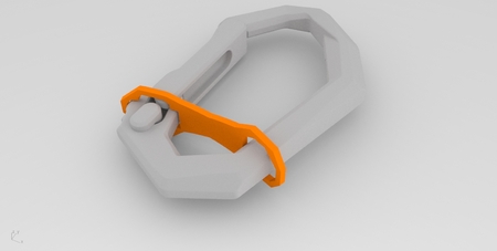  Cabiner key ring retainer  3d model for 3d printers