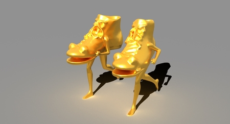 Modelo 3d de La zapatilla de running para impresoras 3d